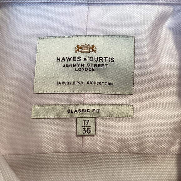 NWT Hawes & Curtis Classic Fit Dress Shirt - Picture 5 of 8